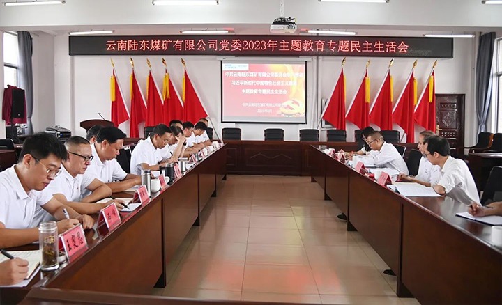 【主题教育】云煤（天博）集团党委委员、纪委书记翁立志到陆东煤矿公司指导主题教育专题民主生涯会